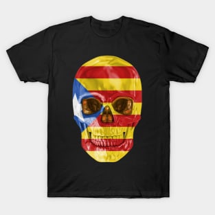 Catalan Flag  Catalonia Catalan Flag Skull - Gift for Catalan From Catolonia T-Shirt